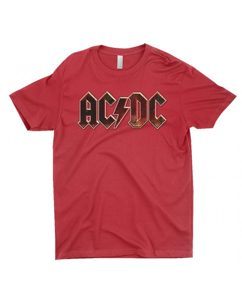 AC/DC T-Shirt | Live At River Plate Metallic Logo Shirt $8.73 Shirts