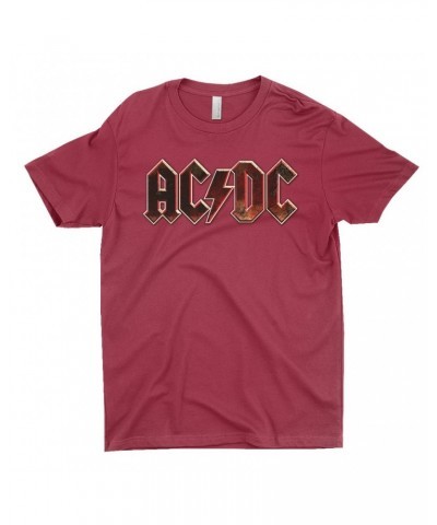 AC/DC T-Shirt | Live At River Plate Metallic Logo Shirt $8.73 Shirts