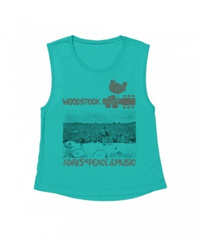 Woodstock Ladies' Muscle Tank Top | On Stage At Shirt $11.86 Shirts