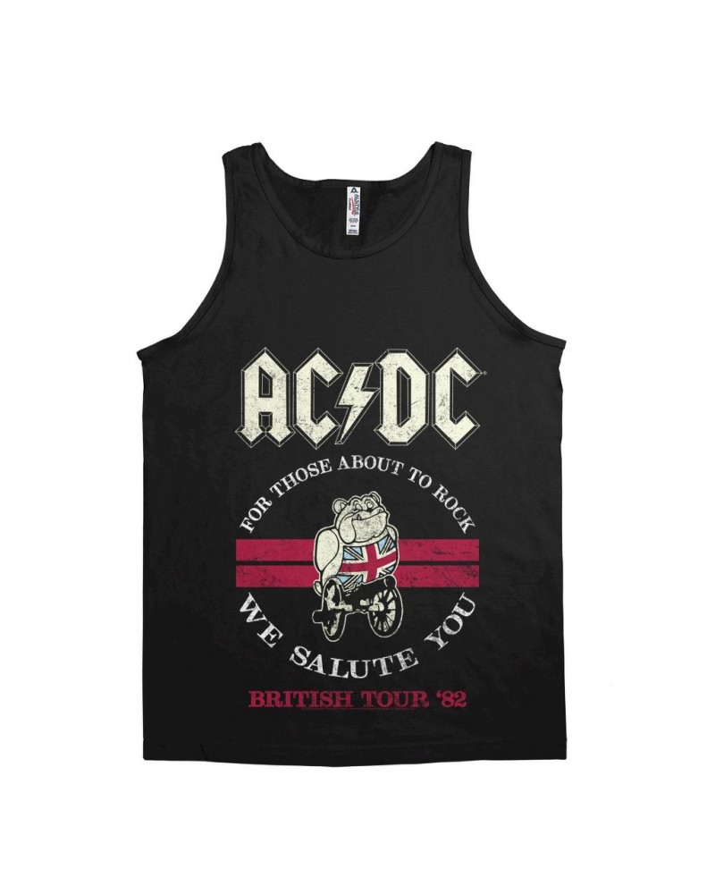 AC/DC Unisex Tank Top | British Tour '82 Shirt $9.48 Shirts