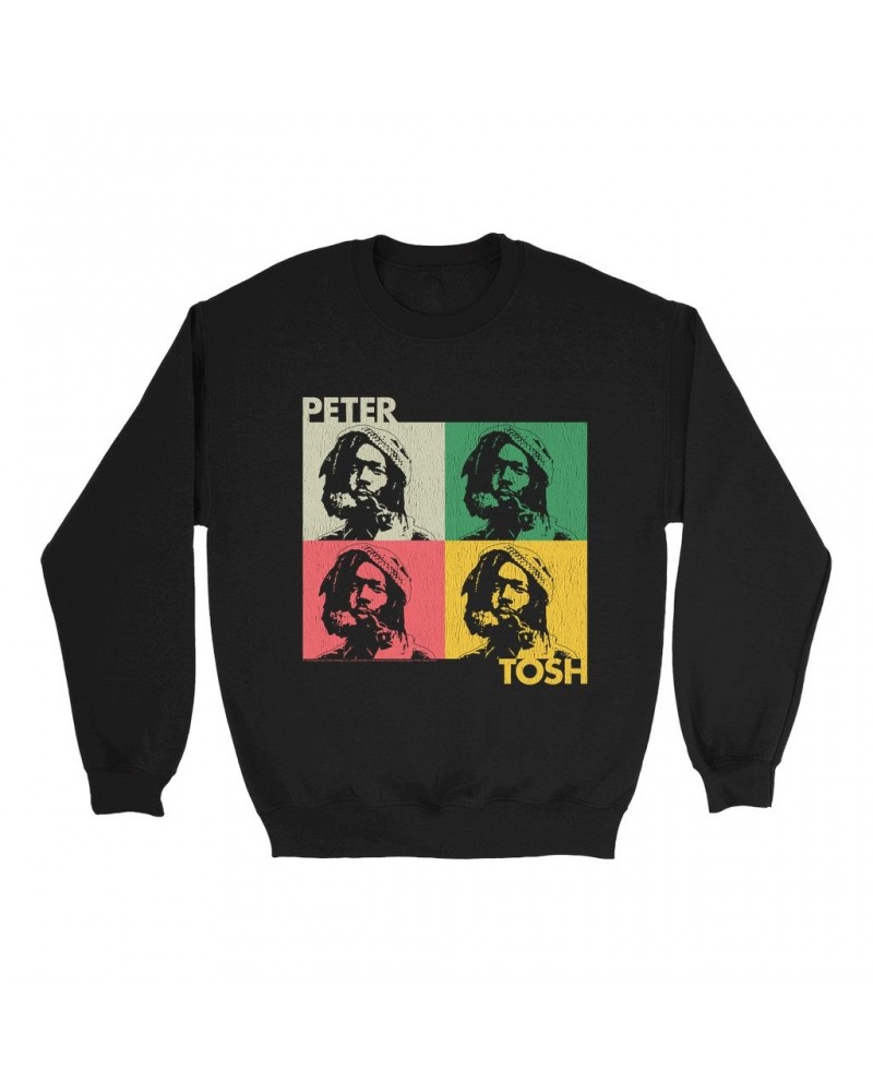 Peter Tosh Sweatshirt | Rasta Pop Art Sweatshirt $10.49 Sweatshirts