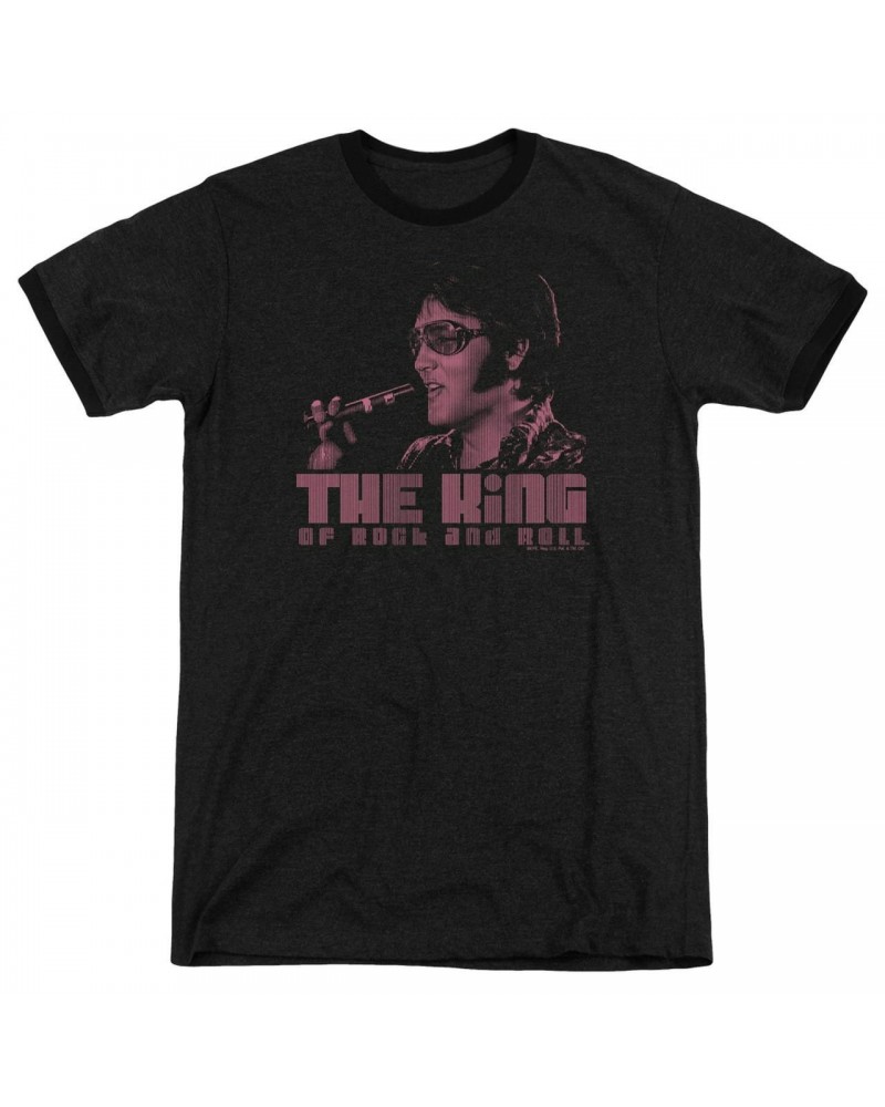 Elvis Presley Shirt | THE KING Premium Ringer Tee $9.68 Shirts