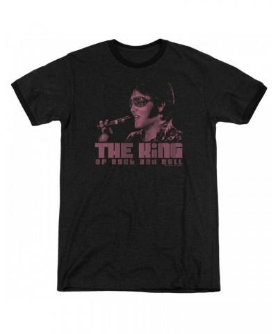 Elvis Presley Shirt | THE KING Premium Ringer Tee $9.68 Shirts