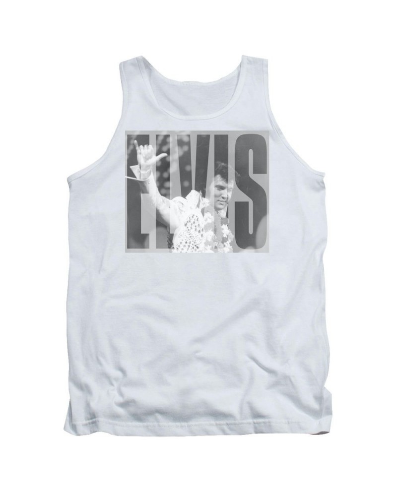 Elvis Presley Tank Top | ALOHA GRAY Sleeveless Shirt $6.84 Shirts