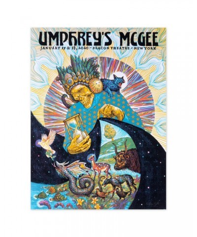 Umphrey's McGee Zeb Love Beacon Theater New York City Poster $12.00 Decor