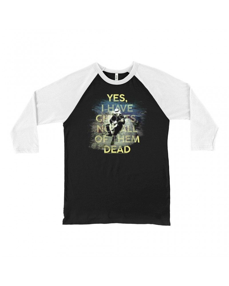 David Gilmour 3/4 Sleeve Baseball Tee | Yes I Have Ghosts Shirt $10.78 Shirts