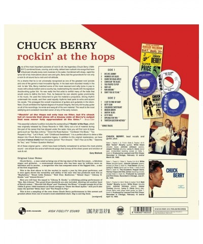 Chuck Berry Rockin At The Hops Vinyl Record $8.40 Vinyl