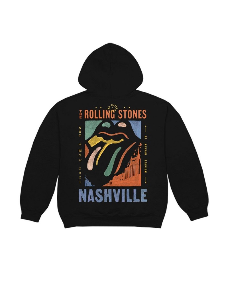 The Rolling Stones Nashville No Filter 2021 Tour Hoodie $27.00 Sweatshirts