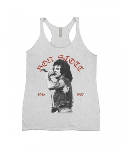 Bon Scott Ladies' Tank Top | Old English 1946-1980 Shirt $8.69 Shirts