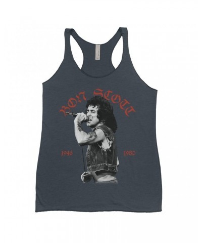 Bon Scott Ladies' Tank Top | Old English 1946-1980 Shirt $8.69 Shirts