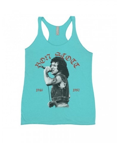 Bon Scott Ladies' Tank Top | Old English 1946-1980 Shirt $8.69 Shirts