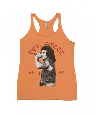 Bon Scott Ladies' Tank Top | Old English 1946-1980 Shirt $8.69 Shirts