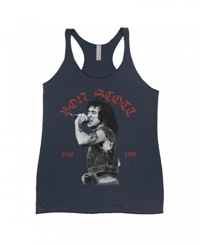 Bon Scott Ladies' Tank Top | Old English 1946-1980 Shirt $8.69 Shirts