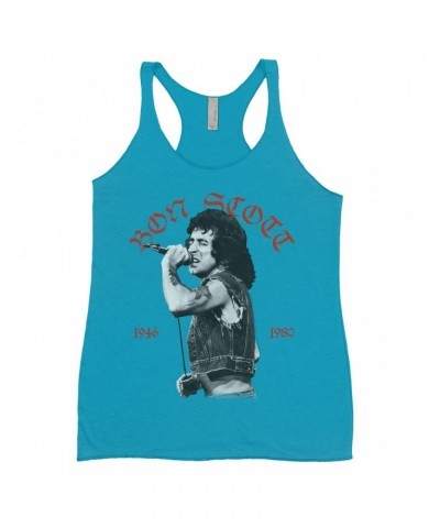 Bon Scott Ladies' Tank Top | Old English 1946-1980 Shirt $8.69 Shirts