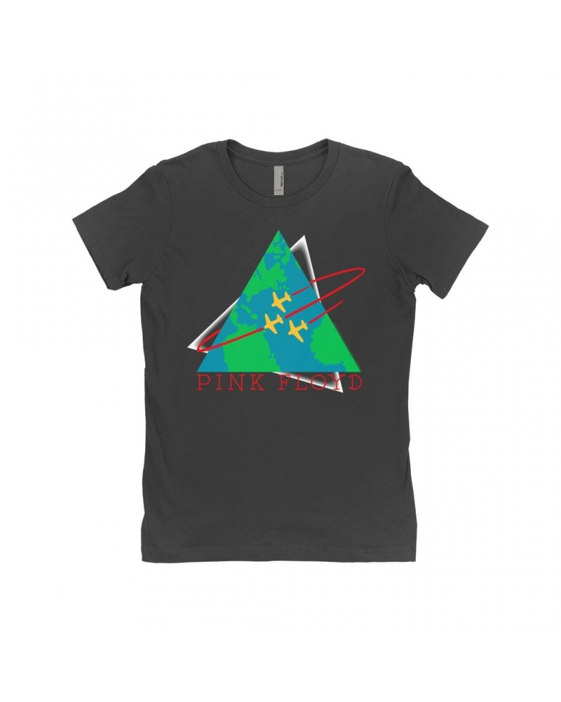 Pink Floyd Ladies' Boyfriend T-Shirt | Learning To Fly Concert Logo Shirt $10.48 Shirts