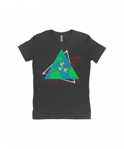 Pink Floyd Ladies' Boyfriend T-Shirt | Learning To Fly Concert Logo Shirt $10.48 Shirts