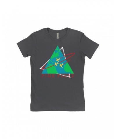 Pink Floyd Ladies' Boyfriend T-Shirt | Learning To Fly Concert Logo Shirt $10.48 Shirts