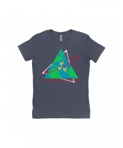 Pink Floyd Ladies' Boyfriend T-Shirt | Learning To Fly Concert Logo Shirt $10.48 Shirts