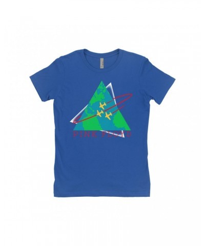 Pink Floyd Ladies' Boyfriend T-Shirt | Learning To Fly Concert Logo Shirt $10.48 Shirts