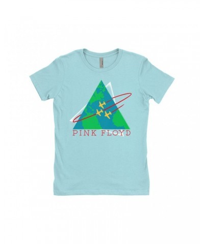 Pink Floyd Ladies' Boyfriend T-Shirt | Learning To Fly Concert Logo Shirt $10.48 Shirts