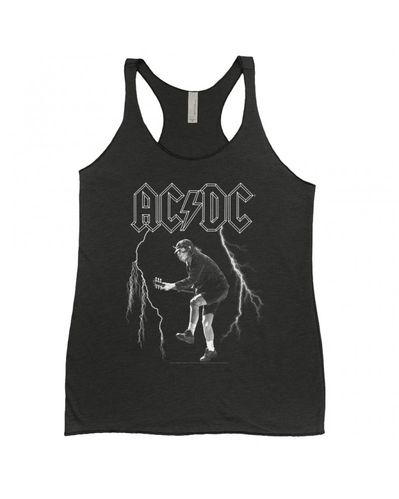 AC/DC Ladies' Tank Top | Angus Young Lighting On Stage Design Shirt $8.97 Shirts