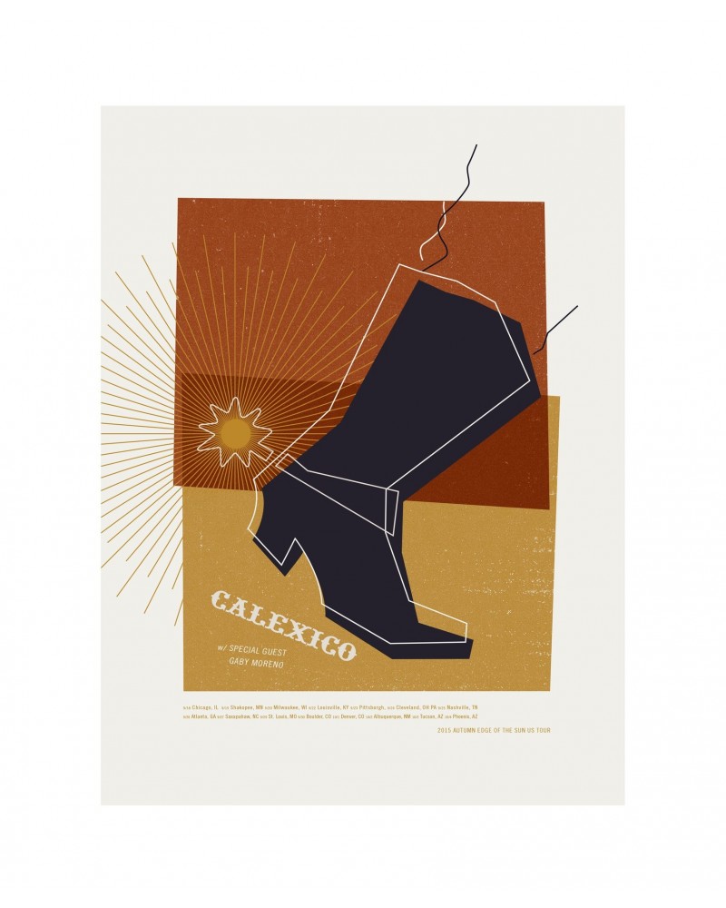 Calexico 2015 Fall Tour Poster $6.90 Decor