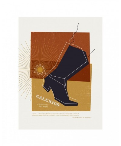 Calexico 2015 Fall Tour Poster $6.90 Decor