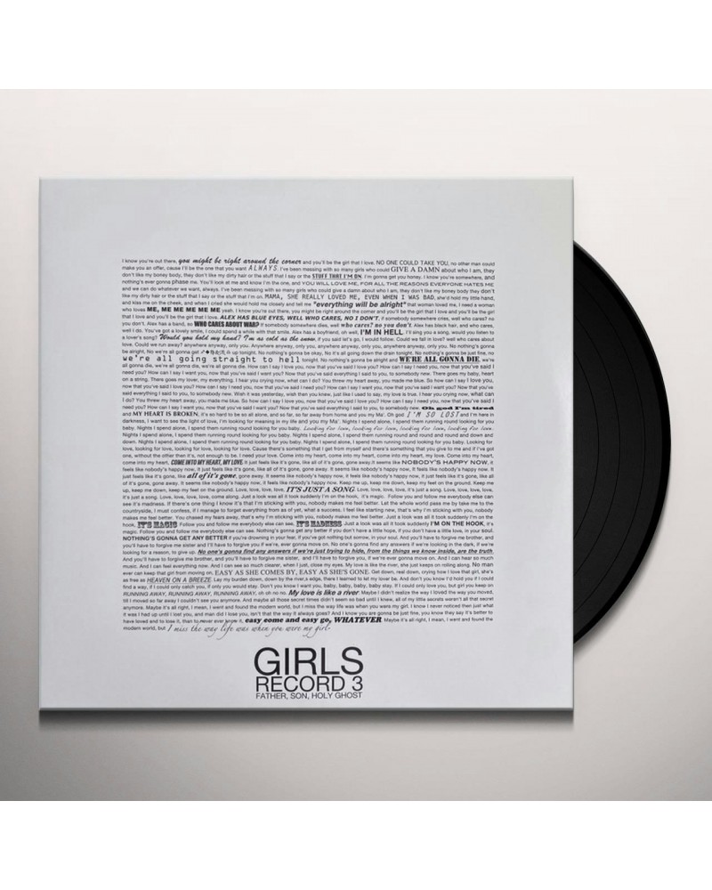 Girls Father Son Holy Ghost Vinyl Record $11.75 Vinyl