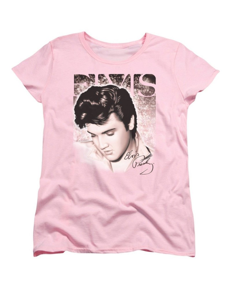 Elvis Presley Women's Shirt | STAR LIGHT Ladies Tee $6.12 Shirts