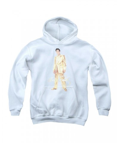 Elvis Presley Youth Hoodie | GOLD LAME SUIT Pull-Over Sweatshirt $8.99 Sweatshirts