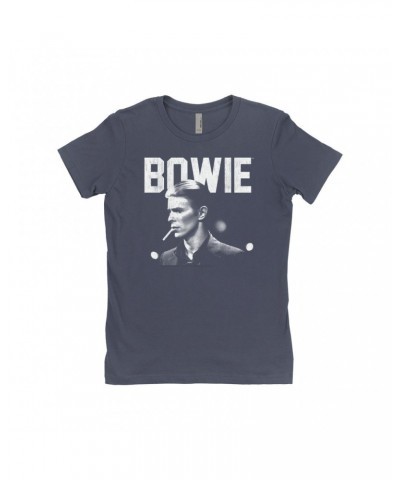 David Bowie Ladies' Boyfriend T-Shirt | Bowie's The Man Who Fell To Earth Design Shirt $11.23 Shirts