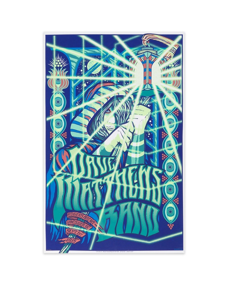 Dave Matthews Band Show Poster – Vancouver BC 9/1/2015 $16.80 Decor