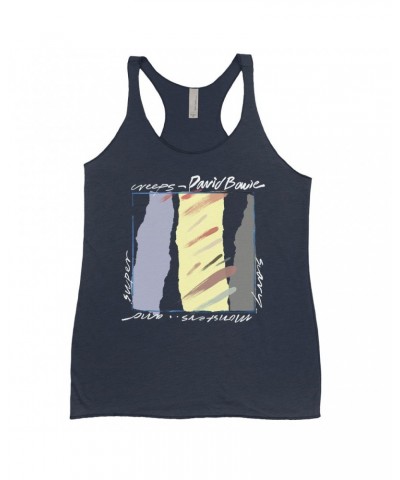 David Bowie Ladies' Tank Top | Scary Monsters Album Image Shirt $13.03 Shirts