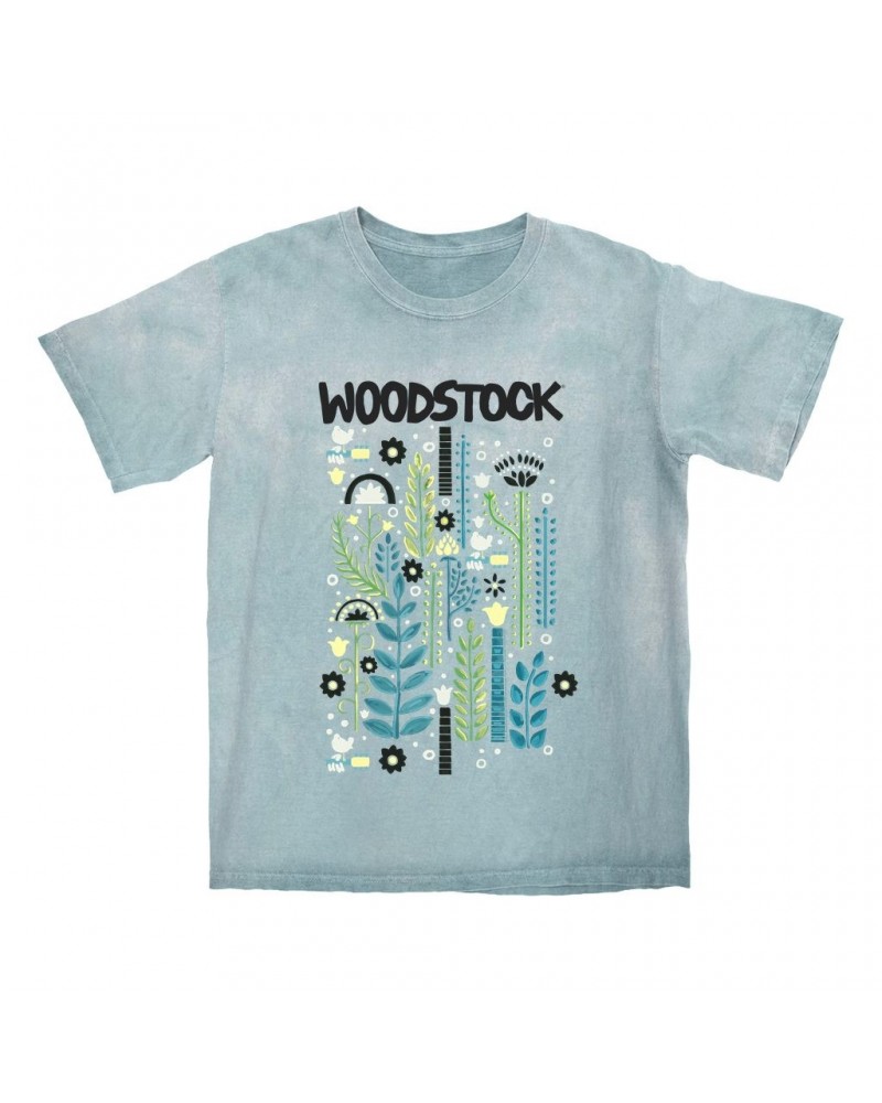 Woodstock T-shirt | Floral Folk Pattern Color Blast Shirt $9.58 Shirts