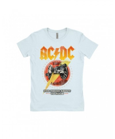 AC/DC Ladies' Boyfriend T-Shirt | For Those About To Rock Tour 1981 Shirt $11.98 Shirts