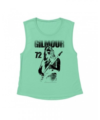 David Gilmour Ladies' Muscle Tank Top | Gilmour 1972 Design Distressed Shirt $15.82 Shirts