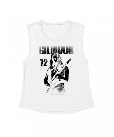 David Gilmour Ladies' Muscle Tank Top | Gilmour 1972 Design Distressed Shirt $15.82 Shirts