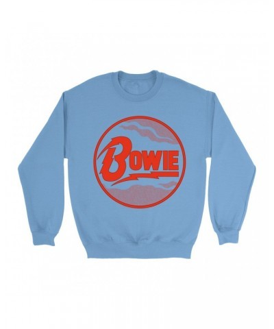 David Bowie Bright Colored Sweatshirt | Retro Diamond Dogs Logo Sweatshirt $13.63 Sweatshirts