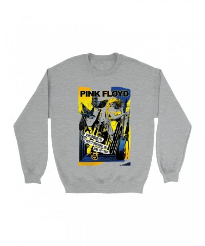 Pink Floyd Sweatshirt | Live At Hertfordshire UK Collage Concert Poster Sweatshirt $17.13 Sweatshirts