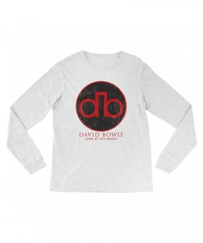 David Bowie Long Sleeve Shirt | Modern Logo Shirt $14.68 Shirts