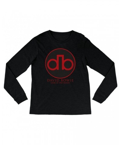 David Bowie Long Sleeve Shirt | Modern Logo Shirt $14.68 Shirts