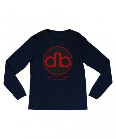 David Bowie Long Sleeve Shirt | Modern Logo Shirt $14.68 Shirts