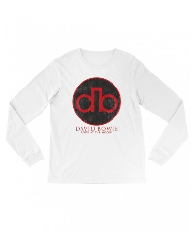 David Bowie Long Sleeve Shirt | Modern Logo Shirt $14.68 Shirts