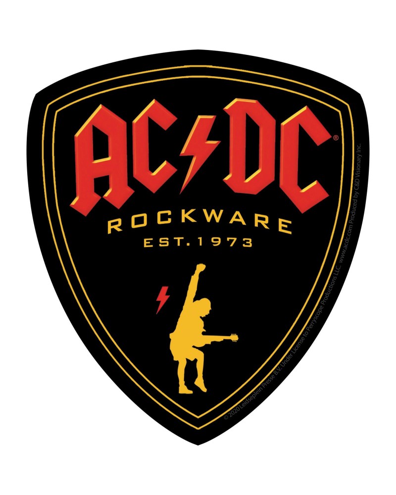 AC/DC Rockware 4.5"x5.2" Sticker $1.03 Accessories