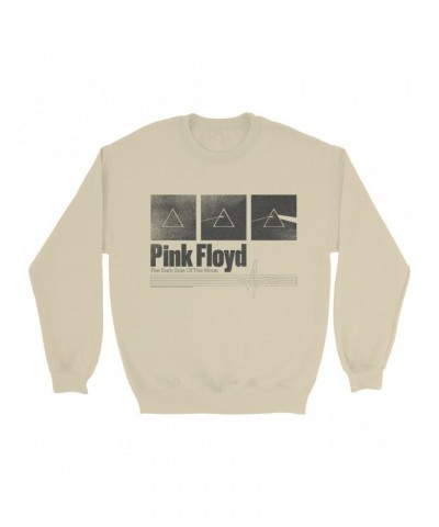 Pink Floyd Sweatshirt | Black White Prism Blueprint Sweatshirt $15.73 Sweatshirts