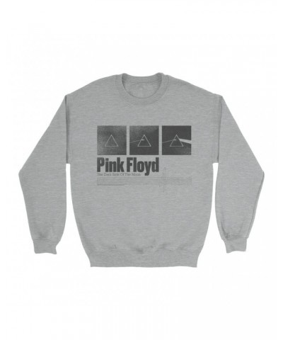 Pink Floyd Sweatshirt | Black White Prism Blueprint Sweatshirt $15.73 Sweatshirts