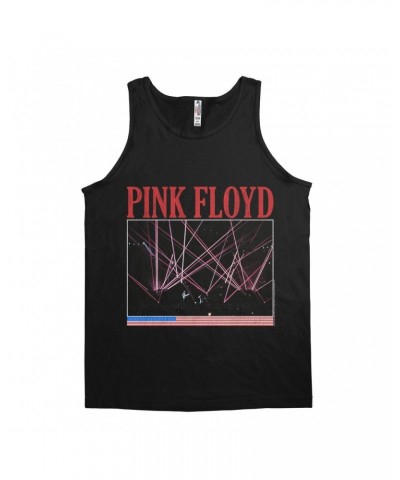 Pink Floyd Unisex Tank Top | Laser Lights On Stage Concert Design Distressed Shirt $11.73 Shirts