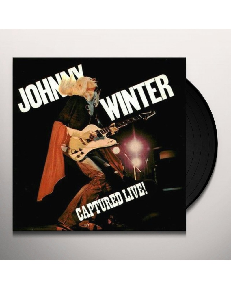 Johnny Winter CAPTURED LIVE Vinyl Record $17.50 Vinyl