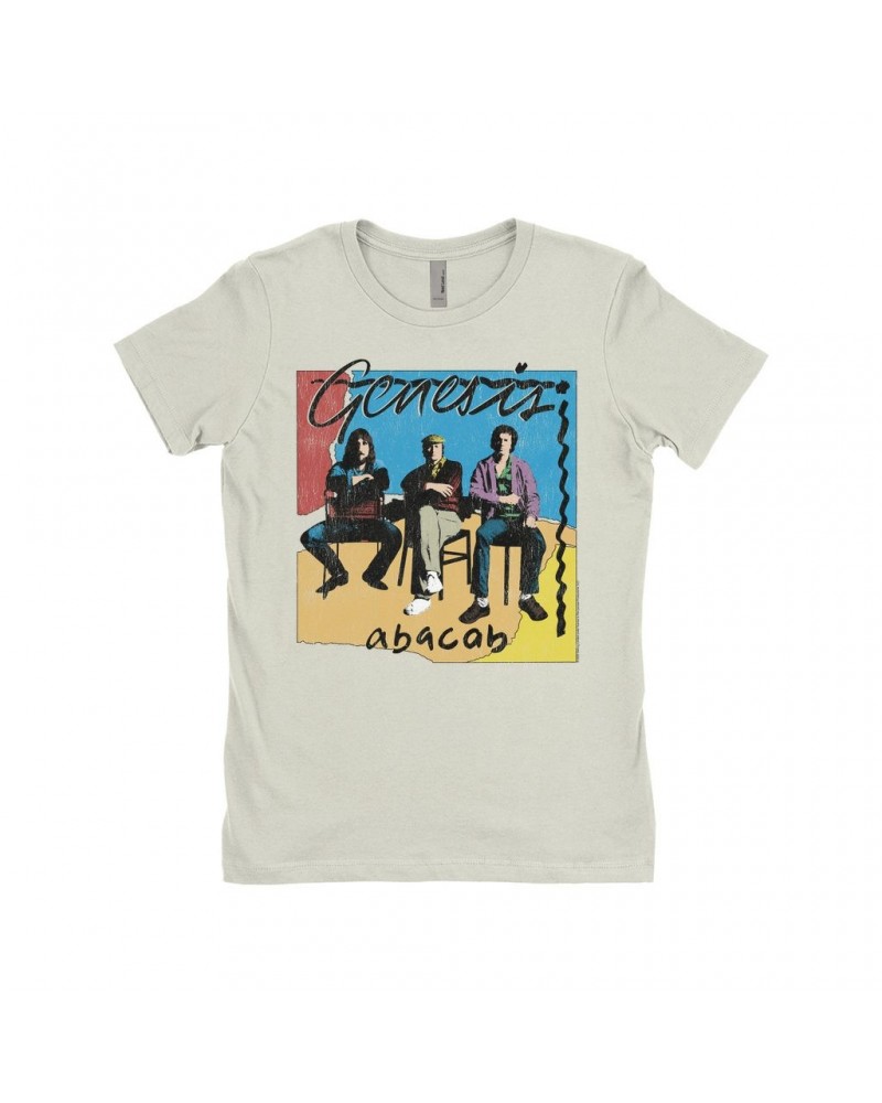 Genesis Ladies' Boyfriend T-Shirt | Abacab Album Retro Image Distressed Shirt $7.49 Shirts