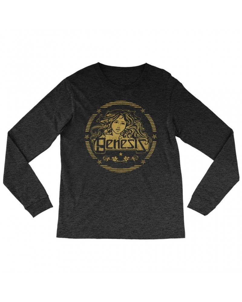 Genesis Long Sleeve Shirt | Band Art Nouveau Gold Logo Shirt $13.78 Shirts